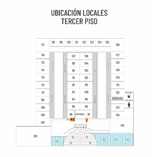 Mapa de locales tercer piso
